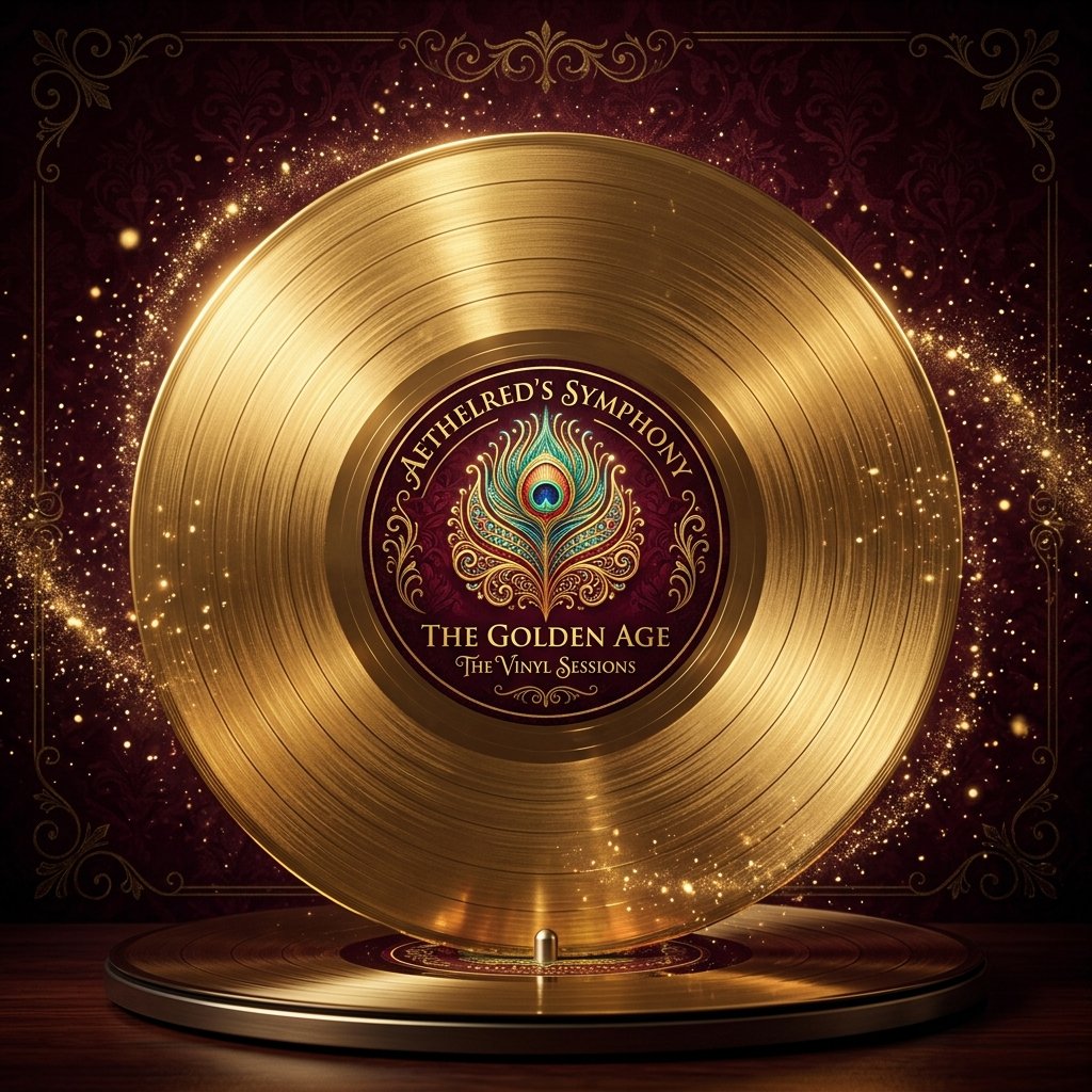 Gold Vinyl Record Release Showcase Banner - Braj Records